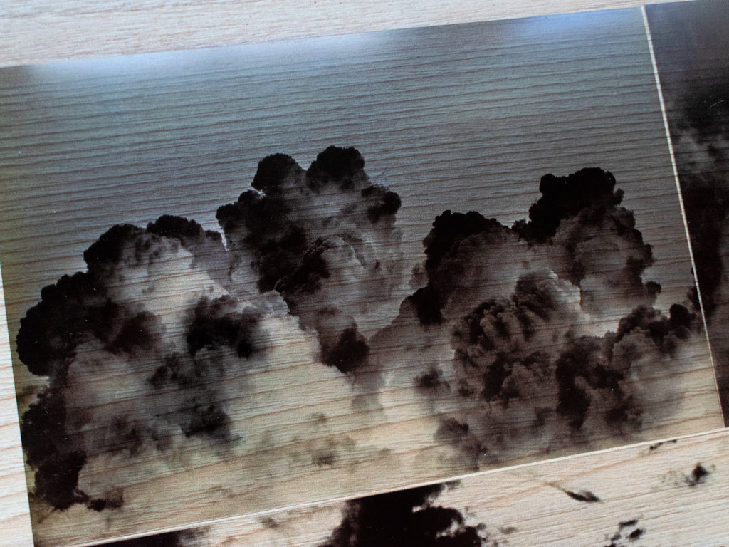 clouds landscape cyanotype stencils