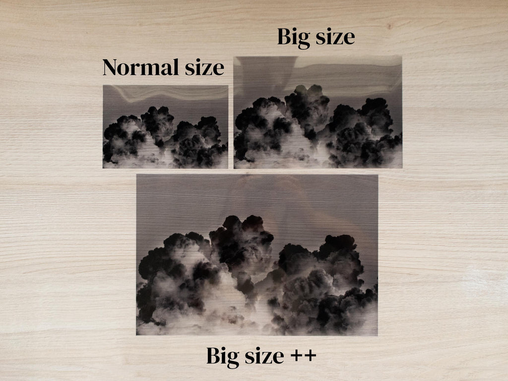 clouds stencils for solar printing
