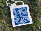 cyanotype cotton tote bag 