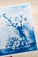 cyanotype crafts ideas with stencils
