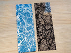 cyanotype marbled stencils for solar printing