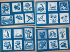 cyanotype negatives with postage stamp shape