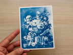 cyanotype print made with negatives