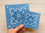 cyanotype print with negatives