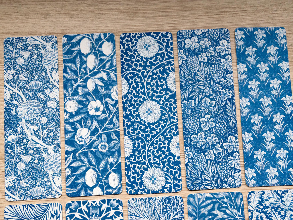 cyanotype prints with William Morris Patterns 