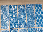 cyanotype prints with William Morris Patterns 
