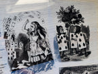 cyanotype stencils alice in wonderland 