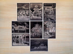 cyanotype stencils of japanese woodcut landscapes