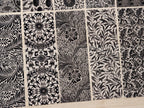 cyanotype stencils with William Morris Patterns 