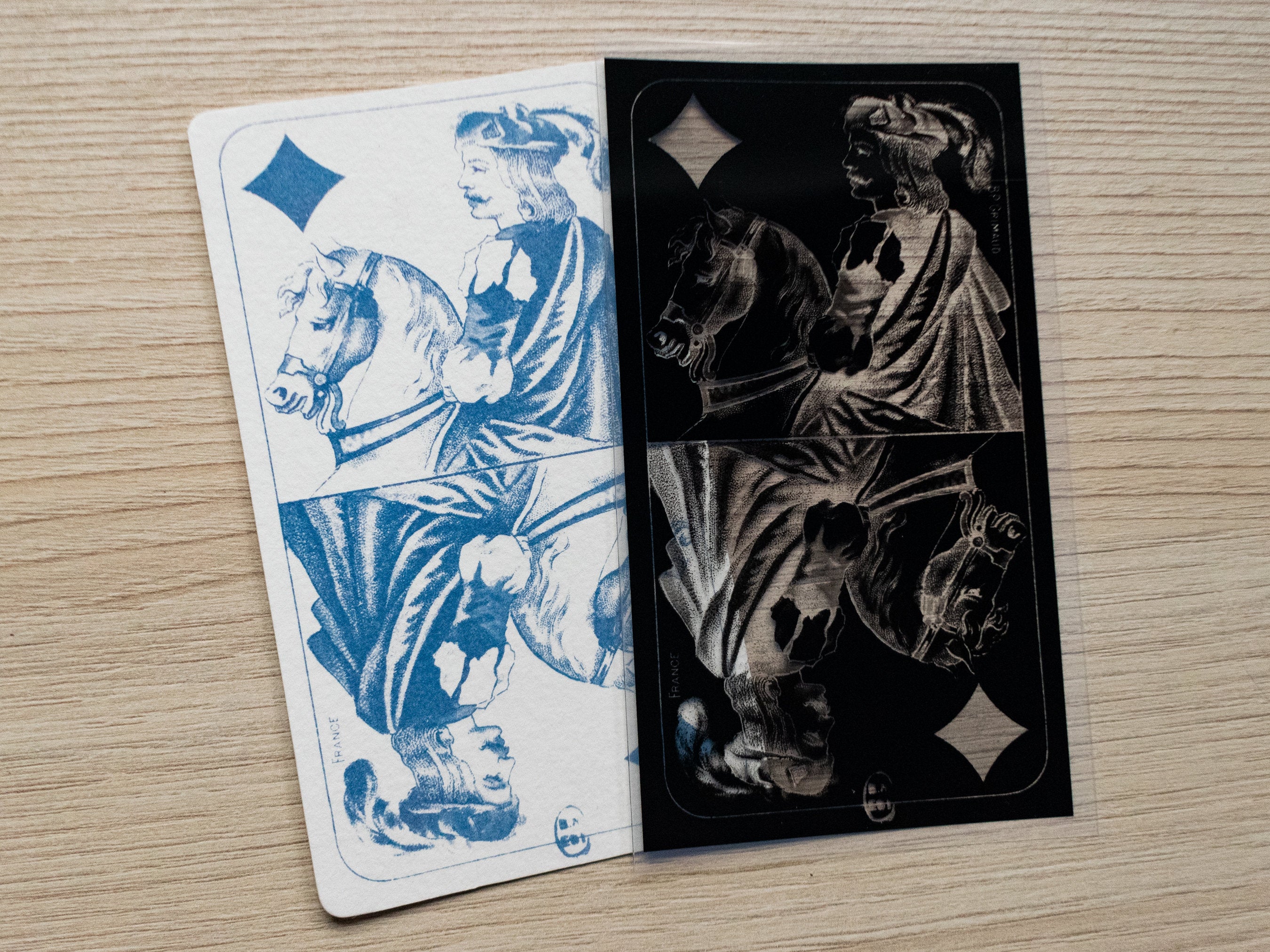 elements for making handicrafts with cyanotypes