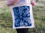 fern leafs solar printing kit on fabric