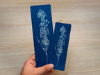 floral cyanotype bookmarks