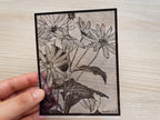 floral stencil for solar printing