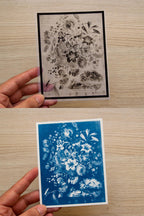 floral still life solar printing crafts