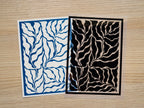 flowers stencils for cyanotype printing