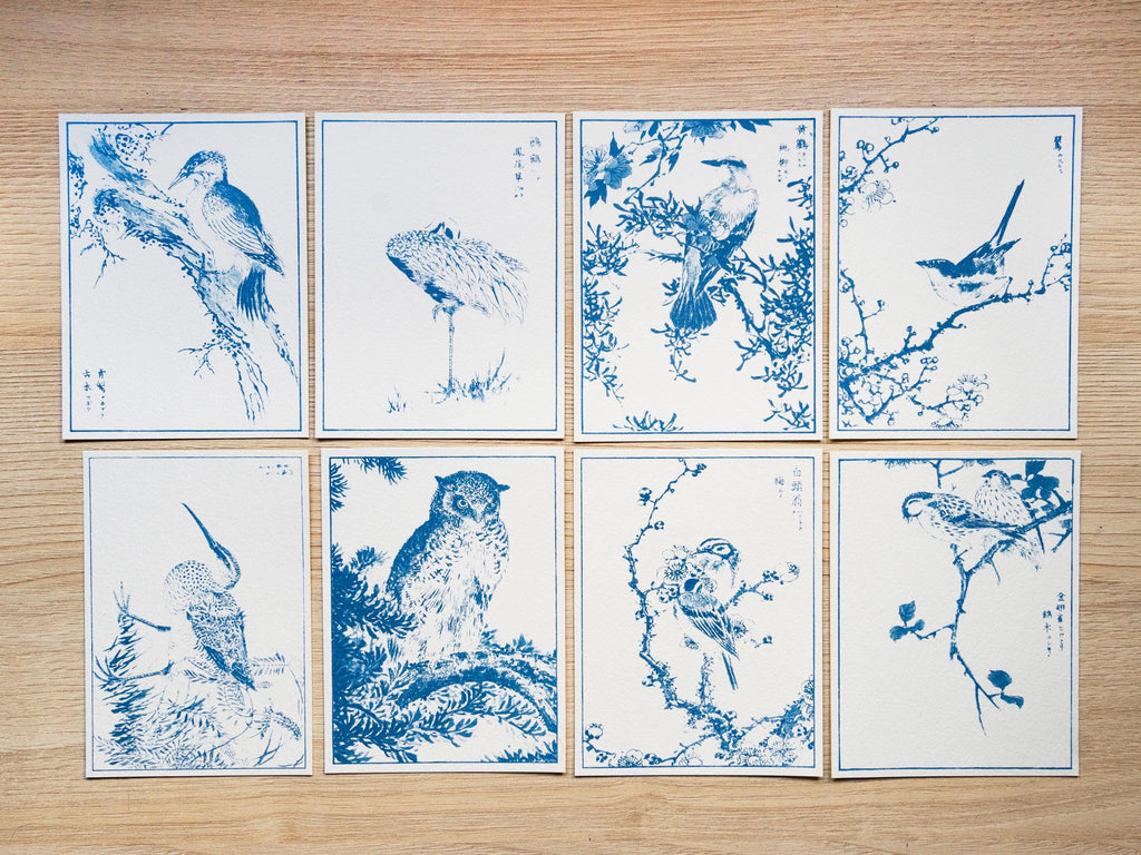 japanase woodcut birds 