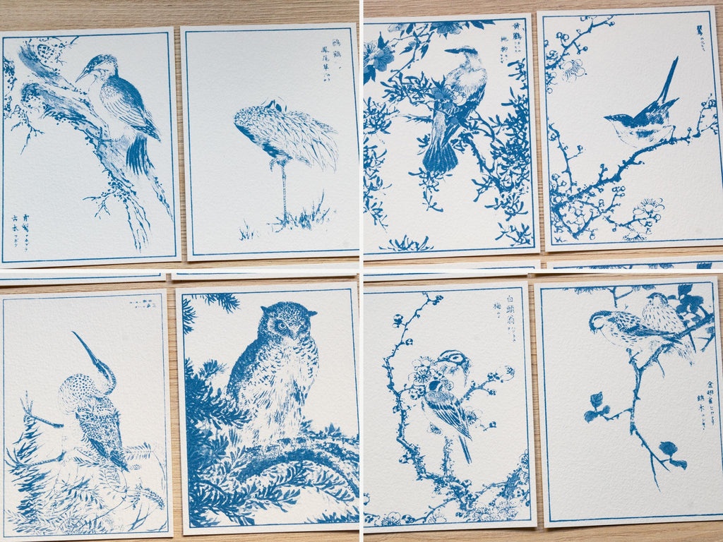 japanese woodcut art for cyanotype crafts