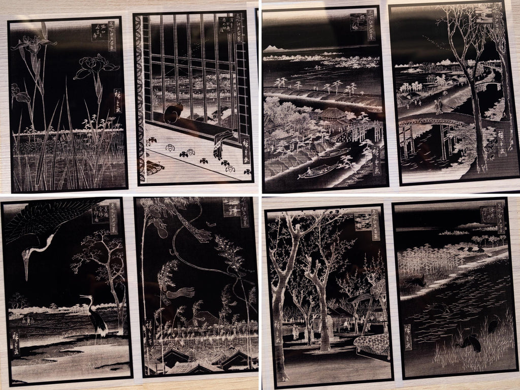 japanese woodcuts cyanotype stencils