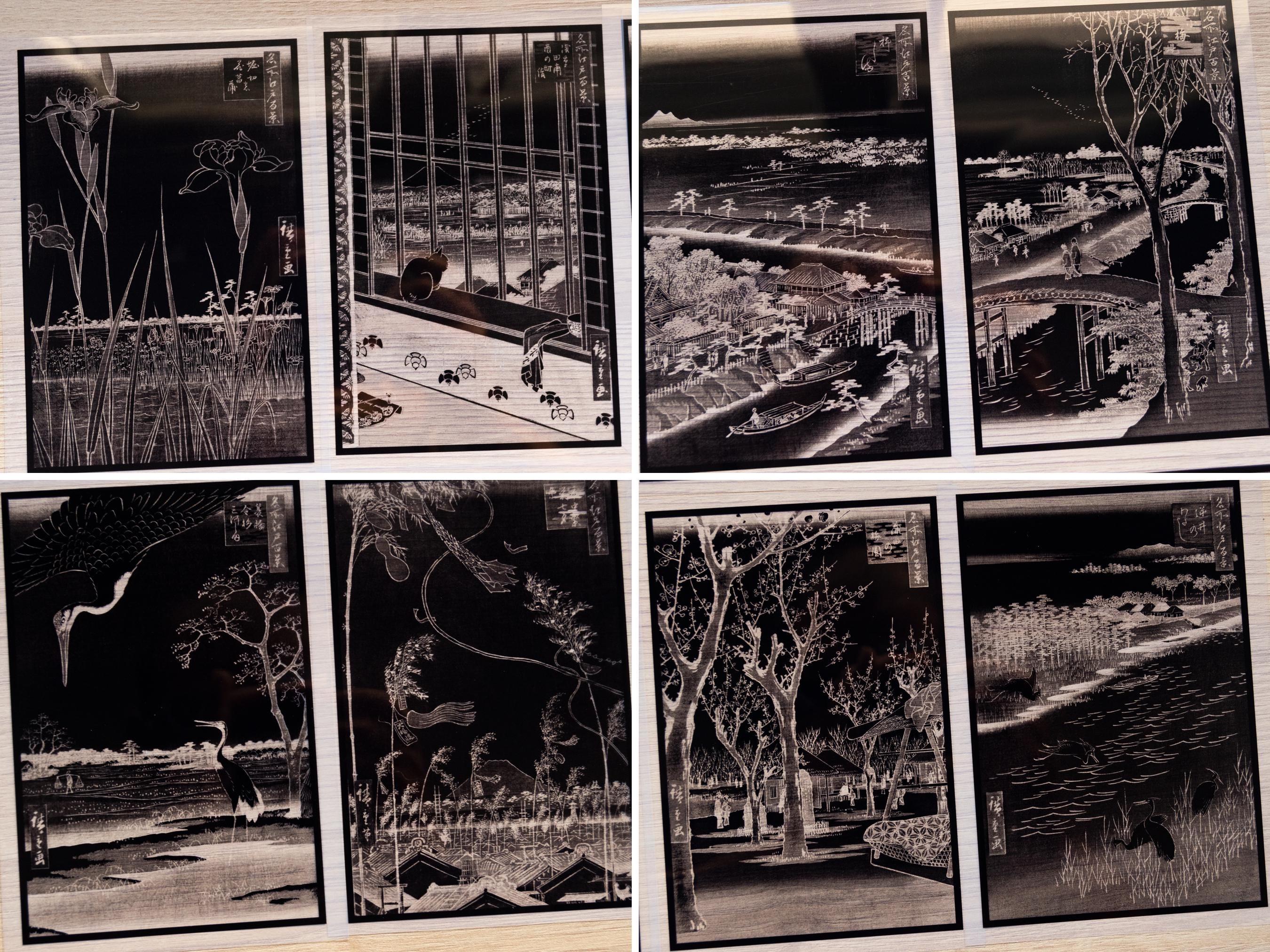 japanese woodcuts cyanotype stencils