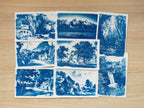 landscapes cyanotype stencils