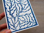 minimalist leaves for cyanotype