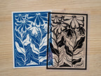 moder flowers cyanotype art