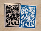 modern cyanotype print