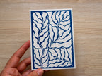 modern leaves cyanotype print