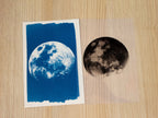moon cyanotype negative