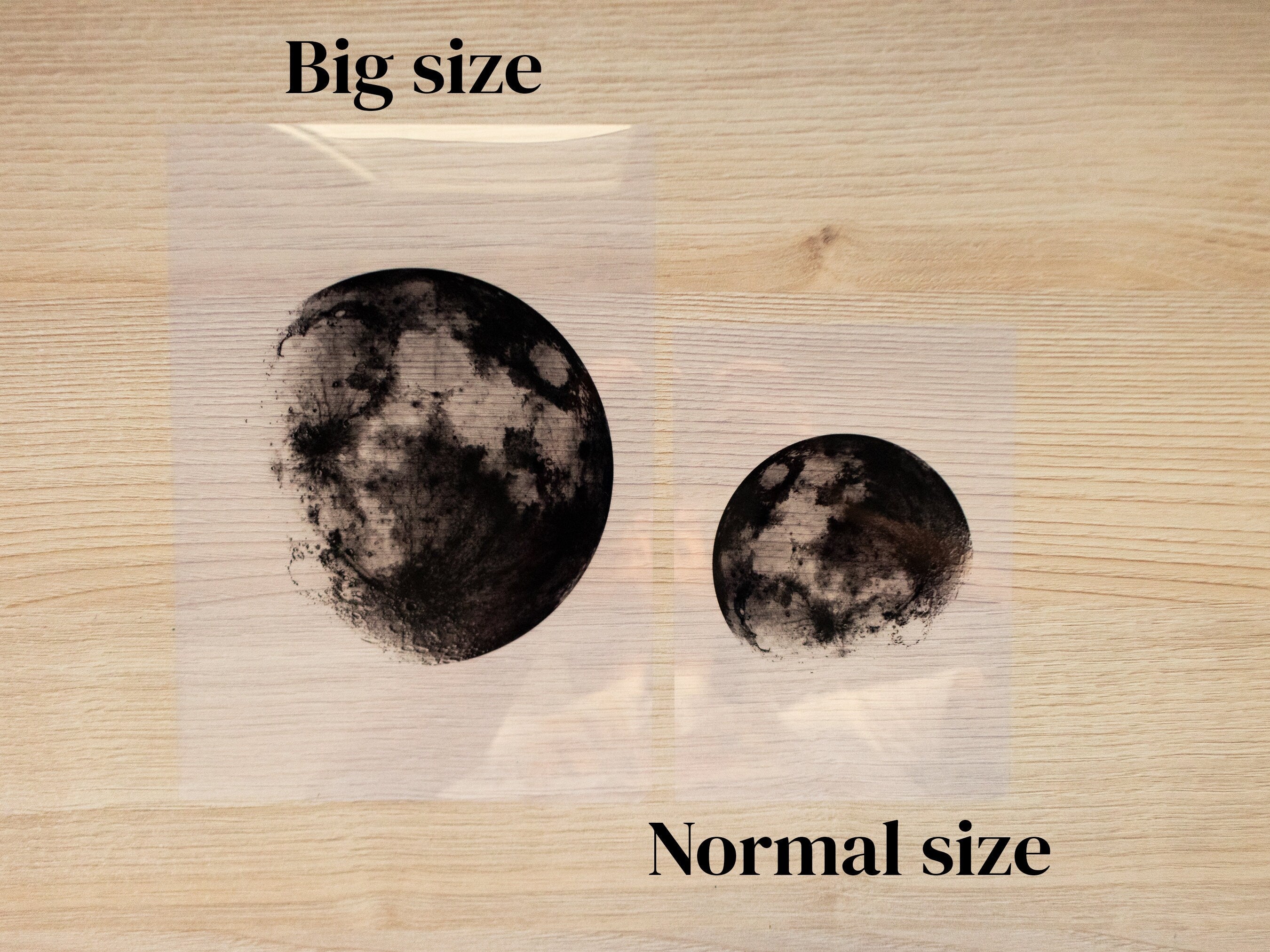 moon cyanotype stencil for solar printing