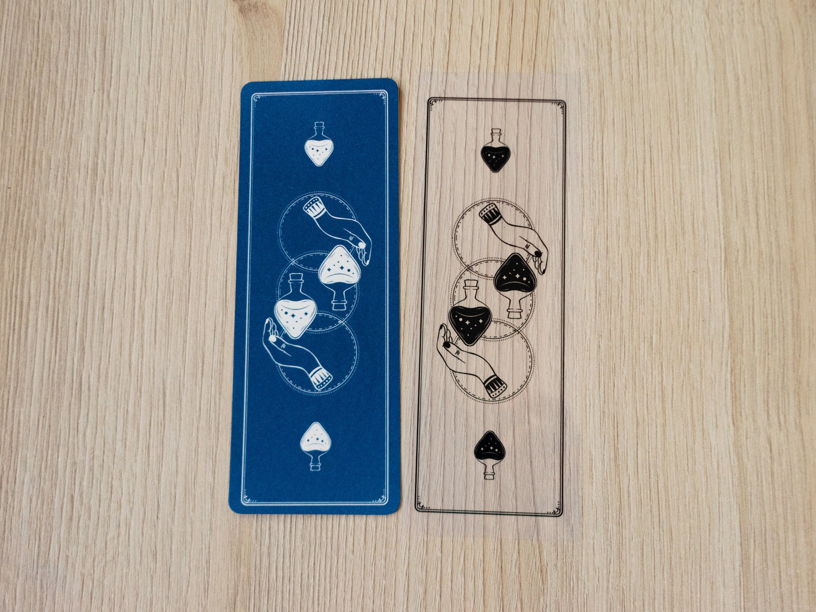 mystical cyanotype bookmark