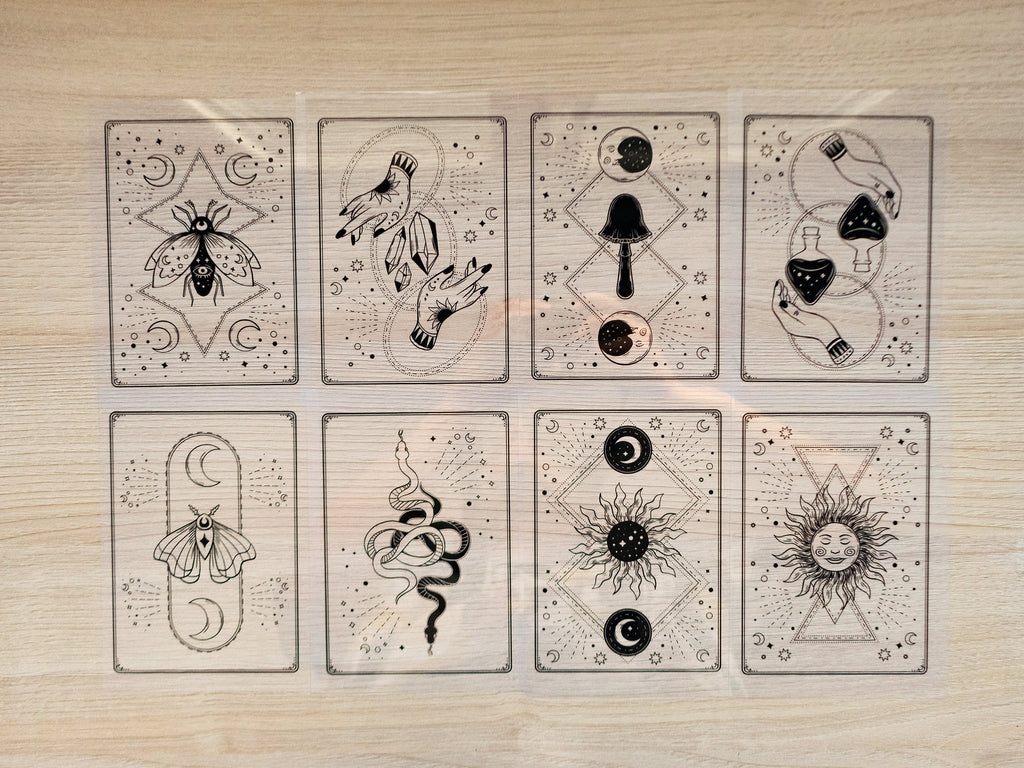 mystical cyanotype stencils