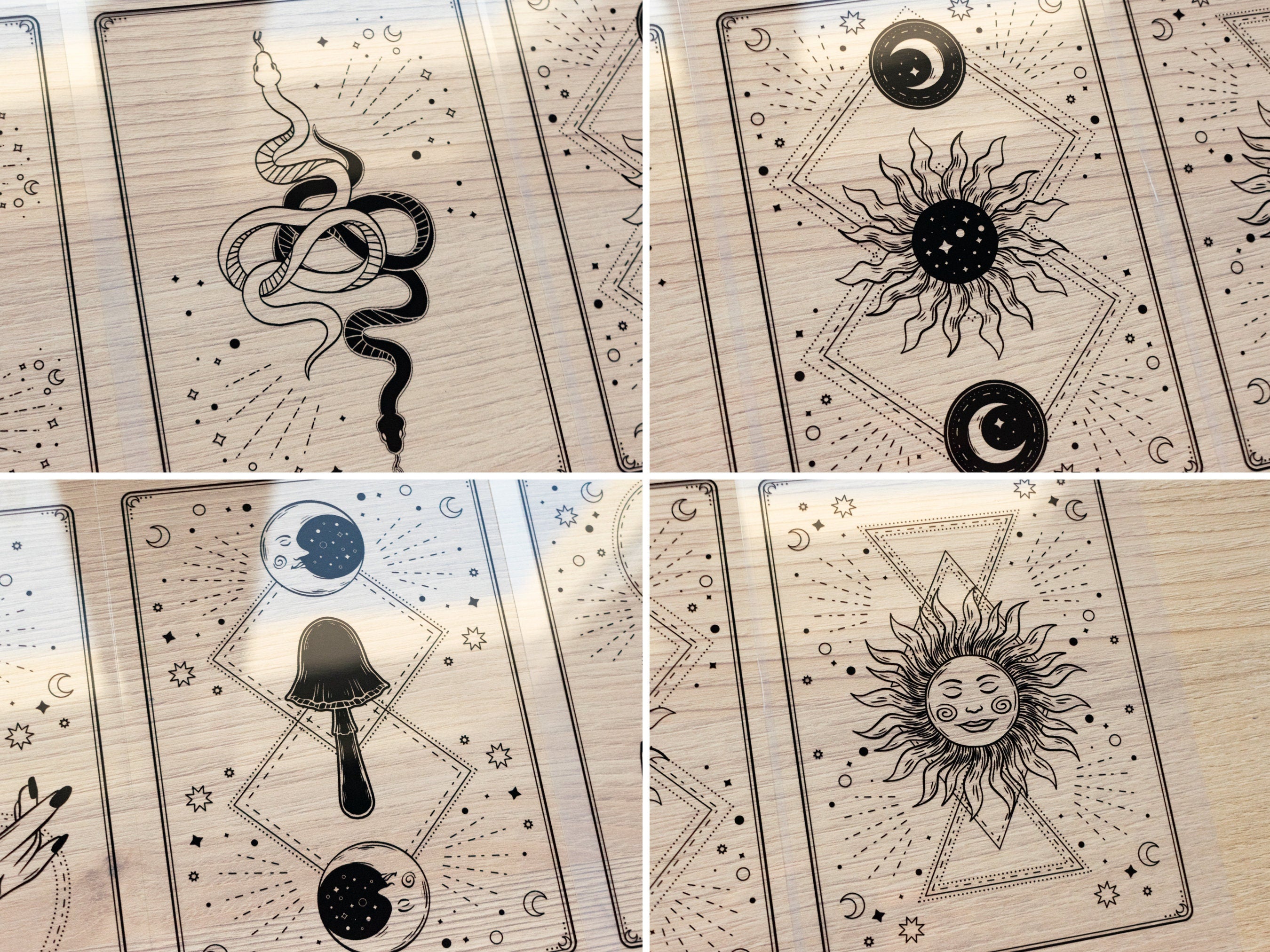 mystical cyanotype stencils for solar printing