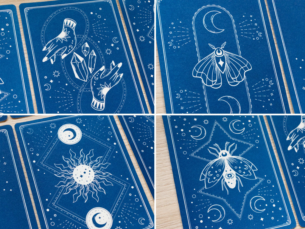 mystical moon and sun cyanotype 