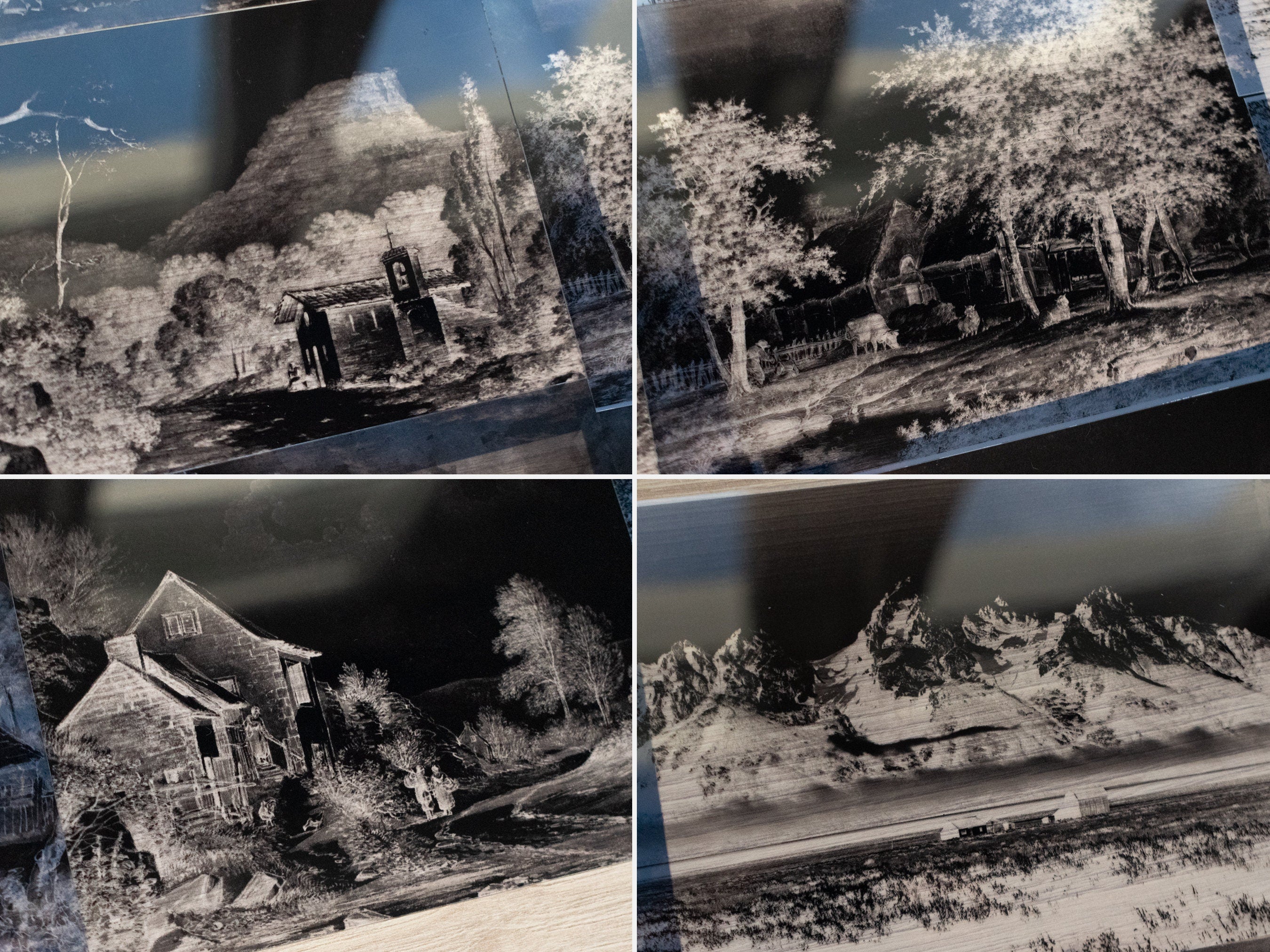 nature landscape photo negatives for solar printing