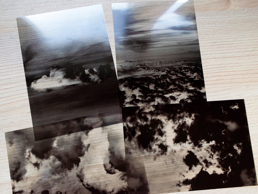 negatives clouds for cyanotype