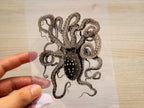 octopus cyanotype stencil for solar printing crafts