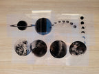 planets cyanotype stencils