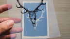 Animal Antlers Cyanotype Stencils