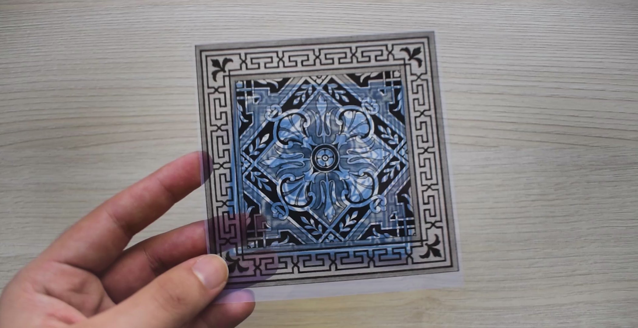 cyanotype tiles stencils
