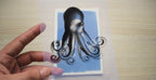 sea animals cyanotype stencils