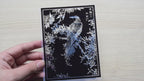 japanase woodcut birds cyanotype stencils