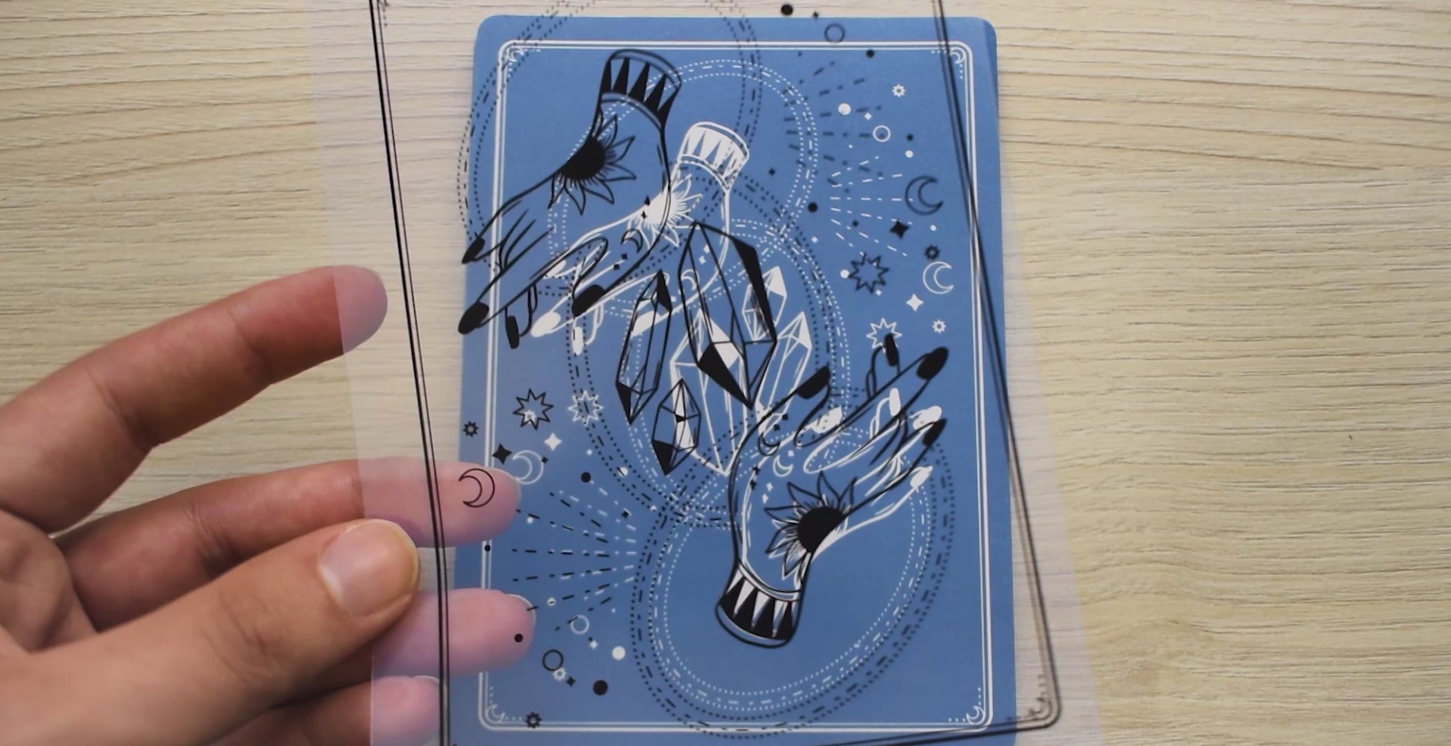 mystical cyanotype stencils