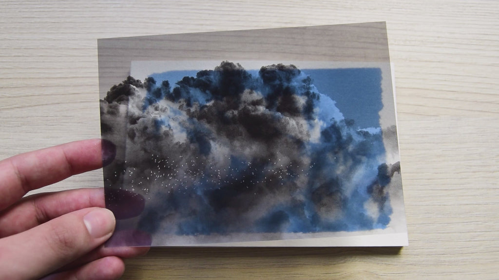 clouds cyanotype negatives