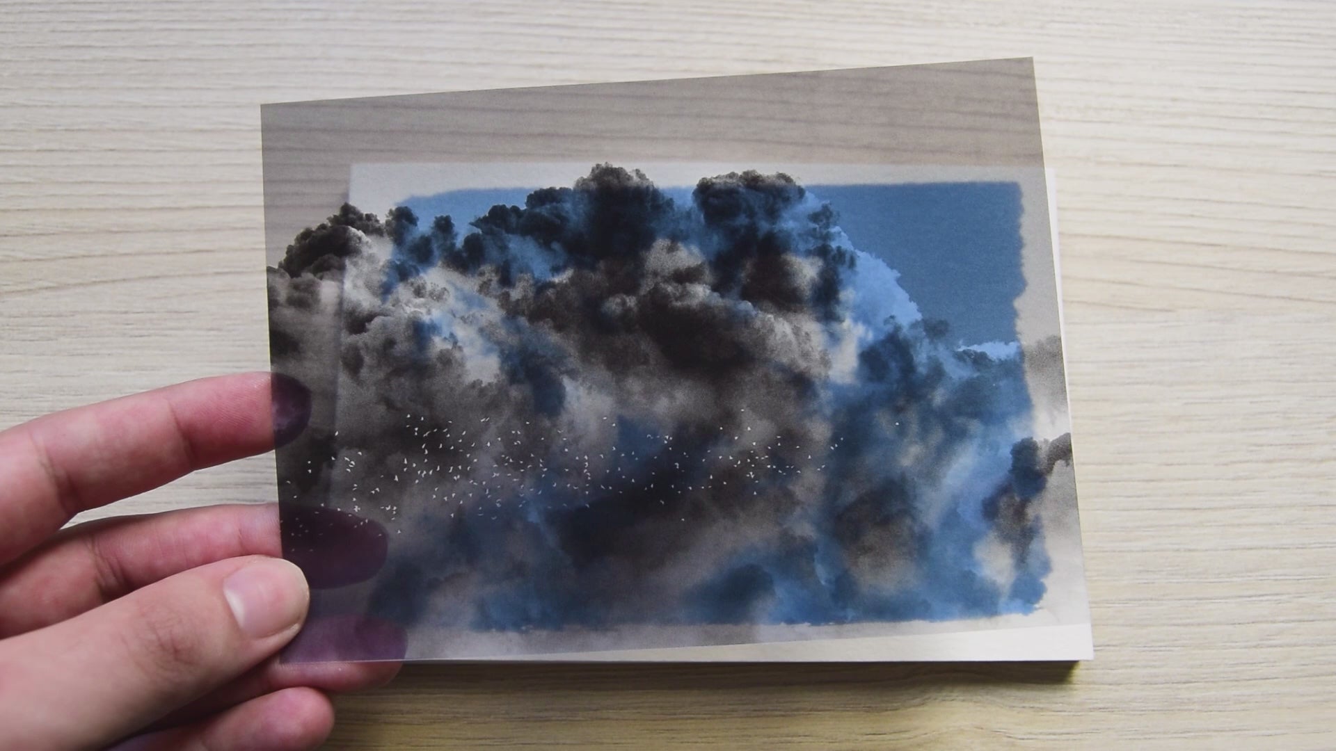 clouds cyanotype negatives