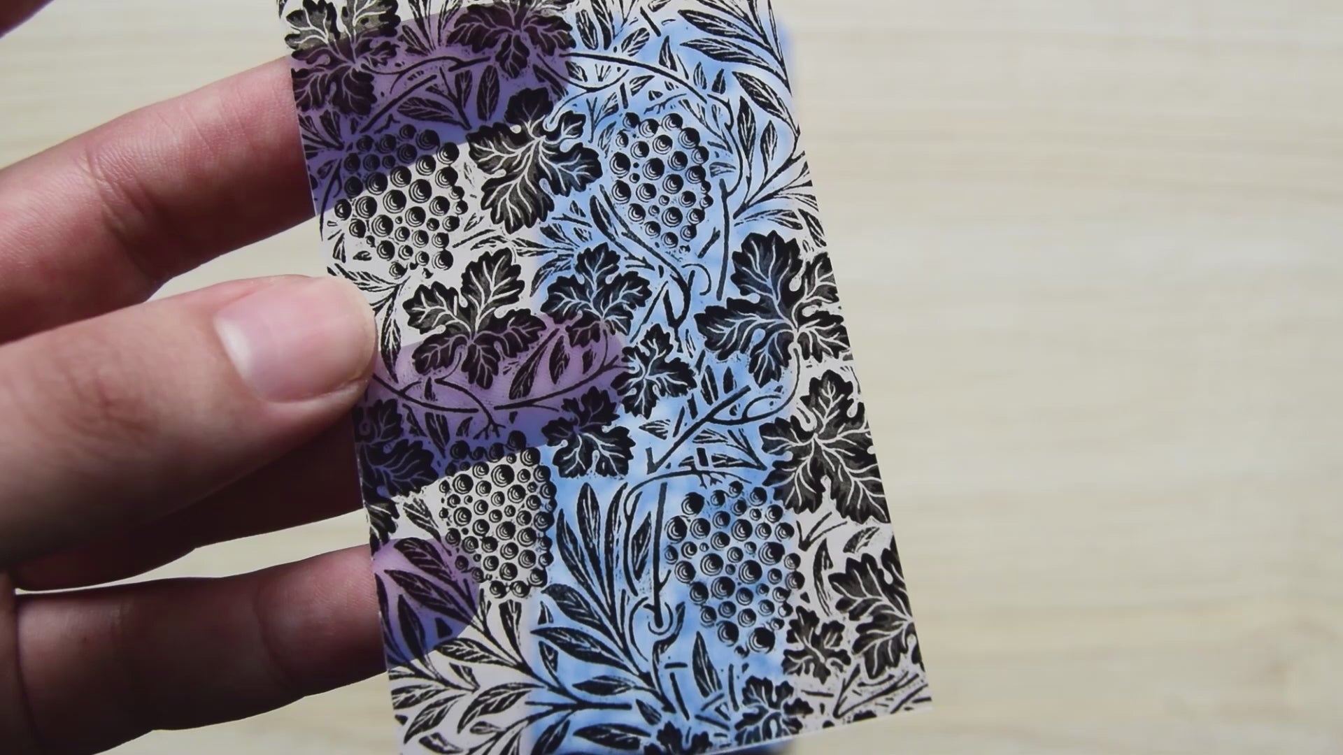 William Morris Patterns Cyanotype stencils