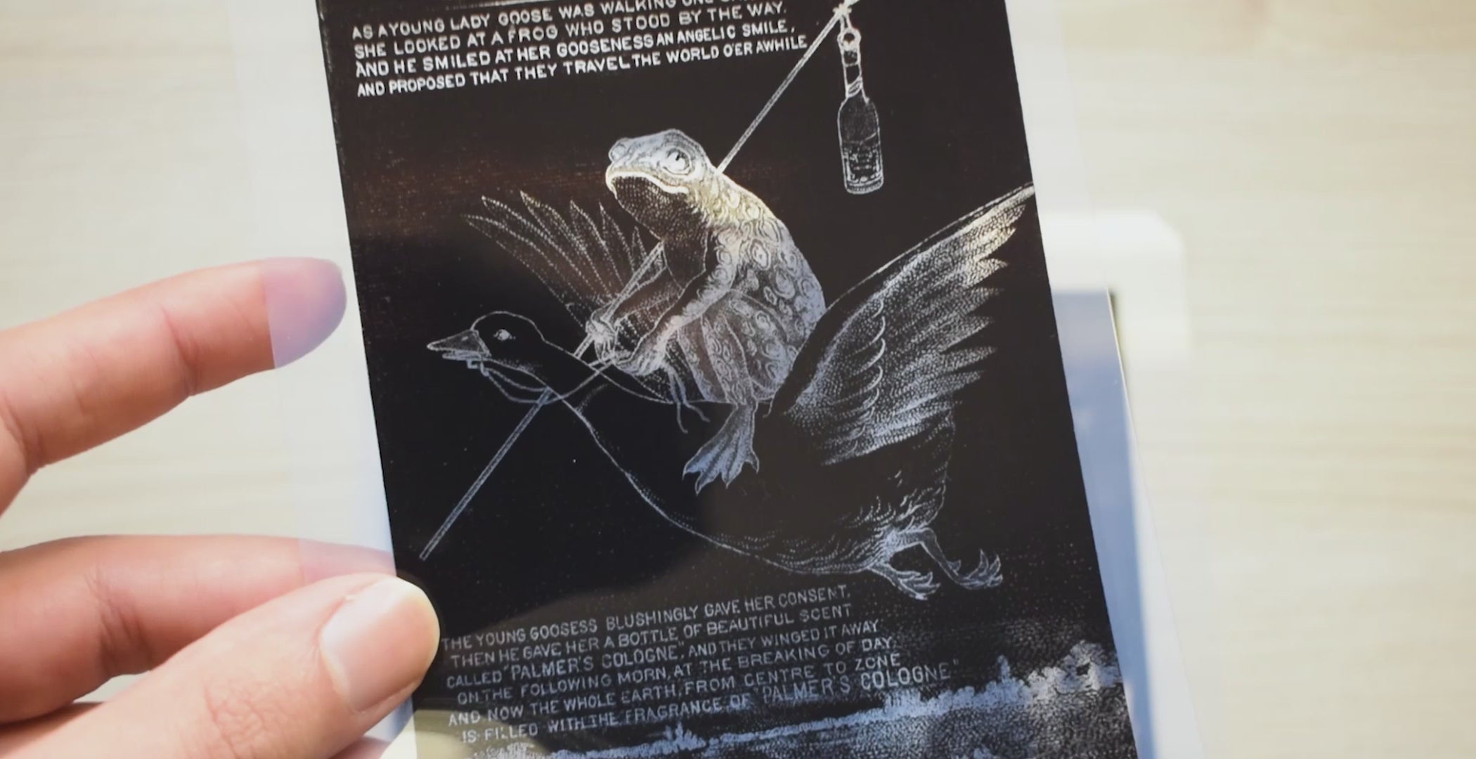 Vintage Animal Cards Cyanotype prints