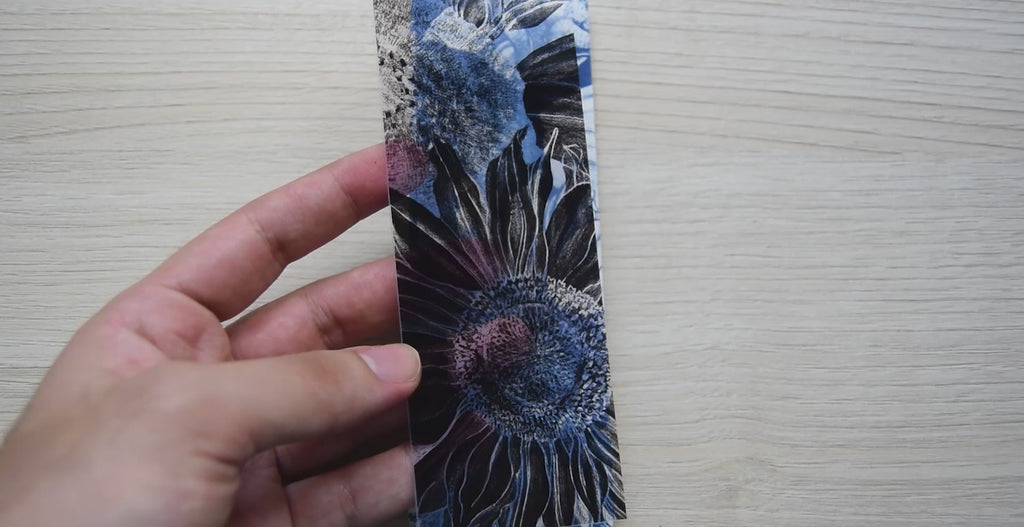 Autumn Cyanotype Bookmark stencils