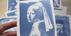  Famous paintings cyanotype print