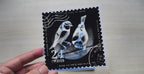 Cyanotype Stencils of Postage Stamp Designs